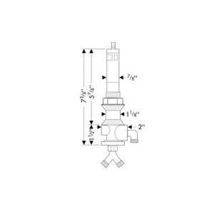   Vertical Bidet Rough In Valve with Vertical Spray