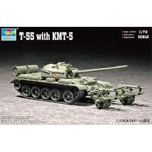  T 55 Tank W/kmt5 Mine Roller 1 72 Trumpeter Toys & Games
