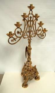 Beautiful larger Angel Candelabra, church candlestick  