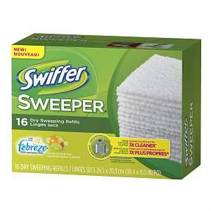 Swiffer Sweeper Dry Cloth Refills 037000372905  
