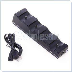 in 1 Charge Charger Stand Dock Station w/ LED for Sony PS3 Wireless 