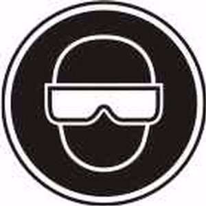  Labels EYE PROTECTION SYMBOL Size   UOM 4 (~100mm)   5 