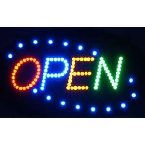    OPEN Four color Window Display LED Message Sign Electronics