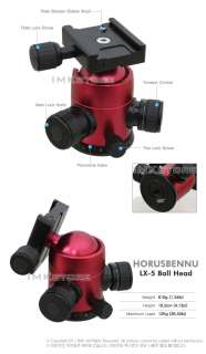NEW HorusBennu 9x Carbon Fiber Camera Tripod C 3540V (65) w/ Ball 