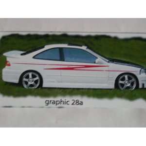 Side Graphics 22a Graphic Decal Decals stripe Stripes Fit all Car and 