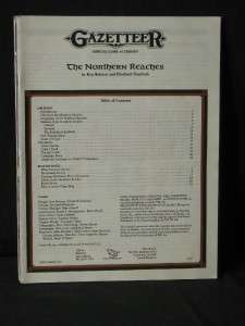 Gazetteer GAZ7, The Northern Reaches, AD&D, GAZ 7  