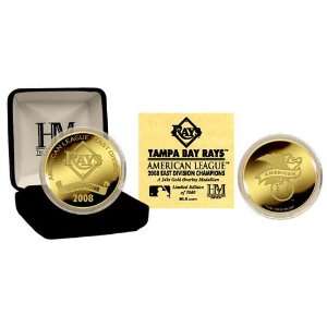 Bay Rays 08 AL East Division Champs 24KT Gold Coin  Sports 