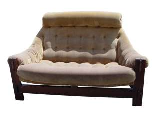 Vintage Brazilian Wood Lafer Lounge Chair  