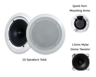 New Wholesale Lot of 20 150 Watt 6.5 Surround Speakers  