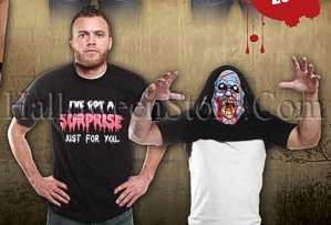   Surprise Just for You. Flip the Shirt up to reveal a gruesome face