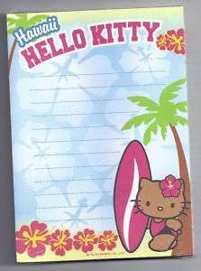 Sanrio Hello Kitty Notepad Hawaii Surf  