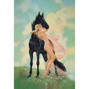  Mindy with her Stallion 20x30 poster