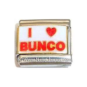  I Love Bunco Italian Charm Bracelet Jewelry Link Jewelry