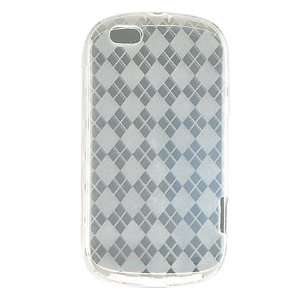   Cliq XT   Clear with Plaid Checkers Print Cell Phones & Accessories
