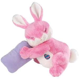  Easter Bunny Rabbit (pink) Sleeping w/ Pillow Plush Toy 