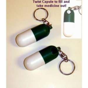  Travel Size Pill Holder Keychain Case Pack 100 Automotive