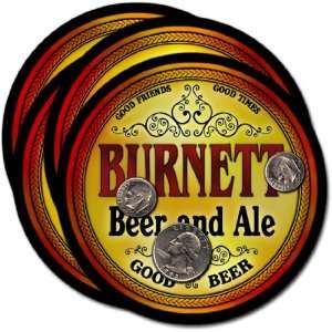  Burnett , WI Beer & Ale Coasters   4pk 