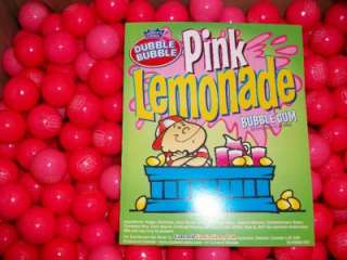 100 Pink Lemonade 1 Gumballs Dobble Bubble Gum Balls  