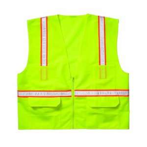   SV144X Economy Surveyors Vest, 4X Large, Lime