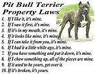 PARCHMENT PRINT = PIT BULL TERRIER DOG BRINDLE LAWS