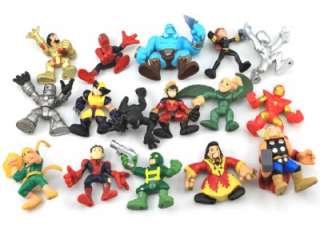  Lot 16 Marvel Super Hero Squad X Men Spider Man Iron Man 