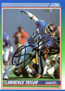 Lot of Signed New York Giants cards 1986 Super Bowl  