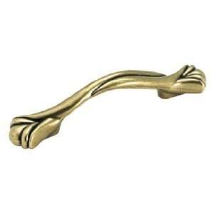  R1 Regency Brass Expressions Dual Drilled Pull with 3 3/4 Centers 