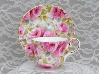 English Bone China Lady Diana Chintz Tea 4 Two Gift Set  