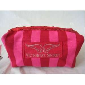 Victorias Secret Supermodel Essentials Canvas Cosmetics Bag Pink/red 