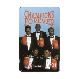Collectible Phone Card $21. Champions Forever Boxing (Forman, Frasier 