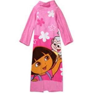  Dora the Explorer Girl Robe Plush Wrap with Sleeves 