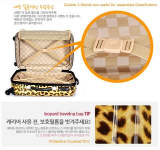   Leopard Luggage Animal Print Bags Cute Carry On Suitcases Sets  
