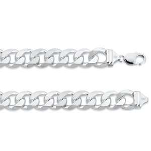  ZilverZoom C350 18 Sterling Silver Curb 18 in. Necklace 