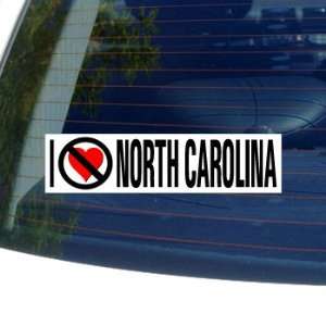  I Hate Anti NORTH CAROLINA   Window Bumper Sticker 