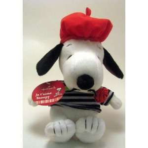  VTD5012 Je taime Snoopy Hallmark Valentine Plush 