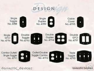 Baldwin Brass Rope Style Switch Plates in Four Finishes  