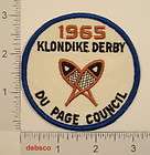 1965 Boy Scout DU PAGE COUNCIL Klondike Derby PATCH