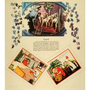  1934 Print Simon Schuster Novelty Department Mistletoe 
