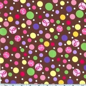  45 Wide Pink Ribbon Companions II Polka Dots Chocolate 