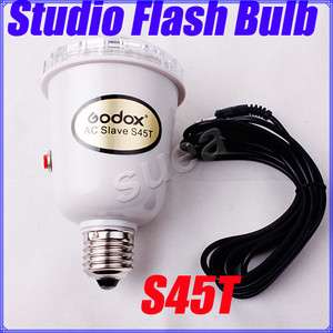 S45T Photo Studio Strobe Light AC Slave Flash Bulb E27 110V 220V 