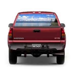 See Through Rear Window Graphic with Lake Yellowstone Scene   29 h x 