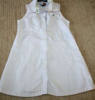 Girls size 3T Tommy Hilfiger pink & white striped Dress  