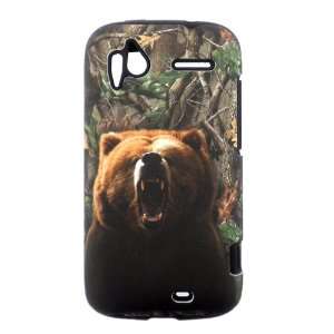 HTC SENSATION 4G 2 IN 1 HYBRID CASE Camo Bear Cover/Faceplate/Snap On 