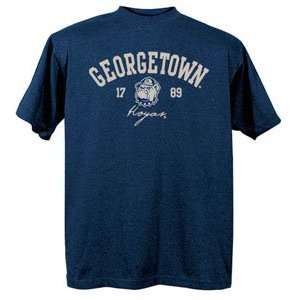  Georgetown University Hoyas NCAA Navy Short Sleeve T Shirt 