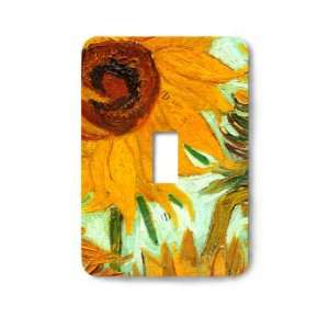  Van Gogh Sunflowers Detail Decorative Steel Switchplate 