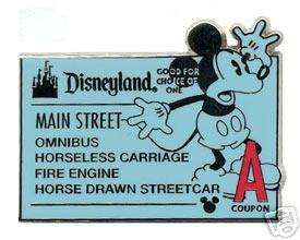 DLR A Ticket Disneyland Disney Global Mickey Pin  
