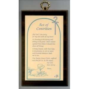  ACT OF CONTRITION PLAQUE