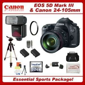  Canon EOS 5D Mark III Digital Camera Kit with Canon 24 