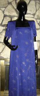 WENDYE CHAITIN PURPLE STAR GLITTER DRESS ~ NEW WITH TAG  