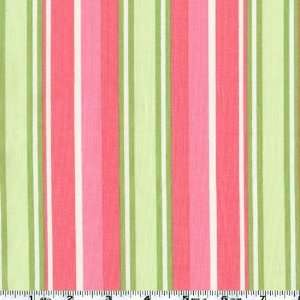  45 Wide Mod Girls Elizabeth Stripe Pink Fabric By The 